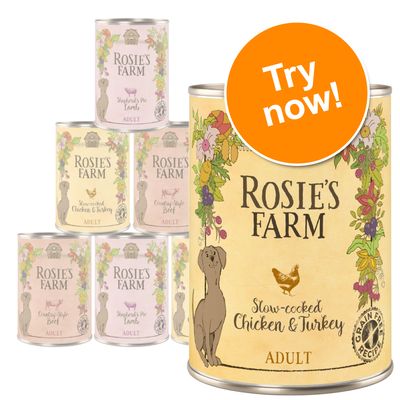 Rosie's Farm Adult Mixed Trial Packs - 6 x 400g Mixed Pack I (3 Flavours)