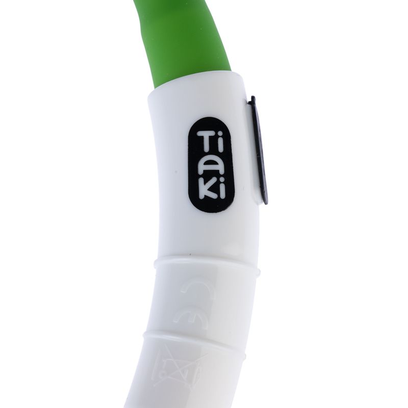 TIAKI Spark USB LED Silicone Collar Green