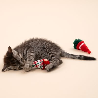 TIAKI Festive Gonk Cat Toy Set Set of 2