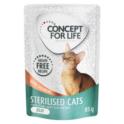 Concept for Life Sterilised Cats Salmon Grain-Free - in Jelly 12 x 85g