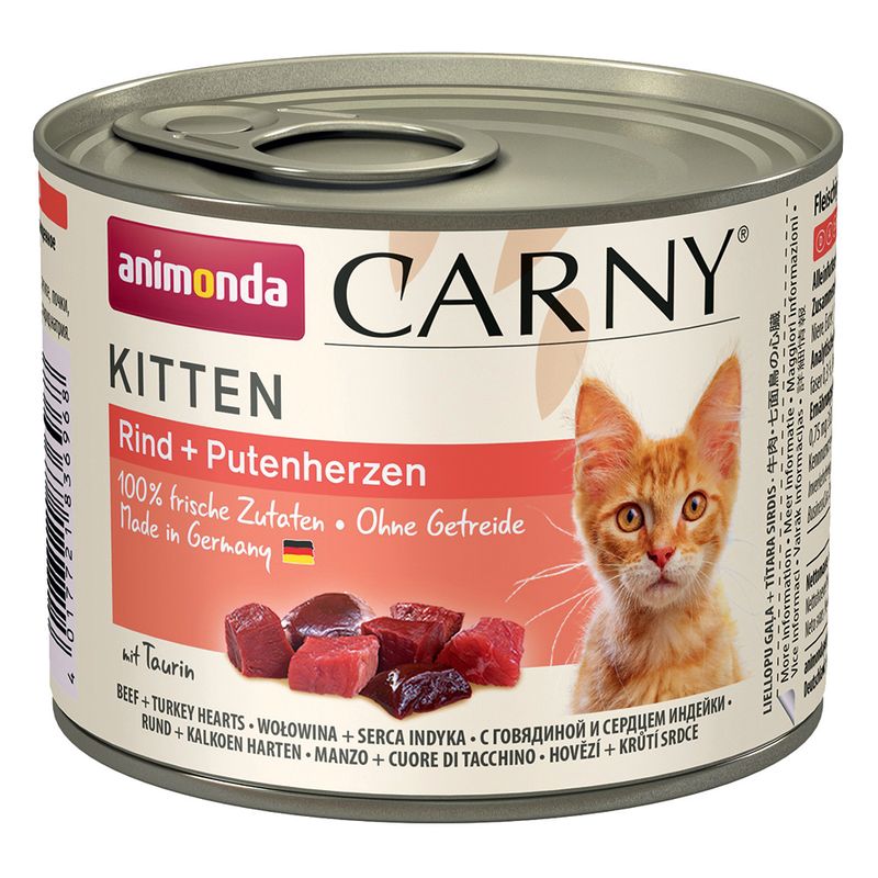 animonda Carny Kitten 12 x 200g Beef & Turkey