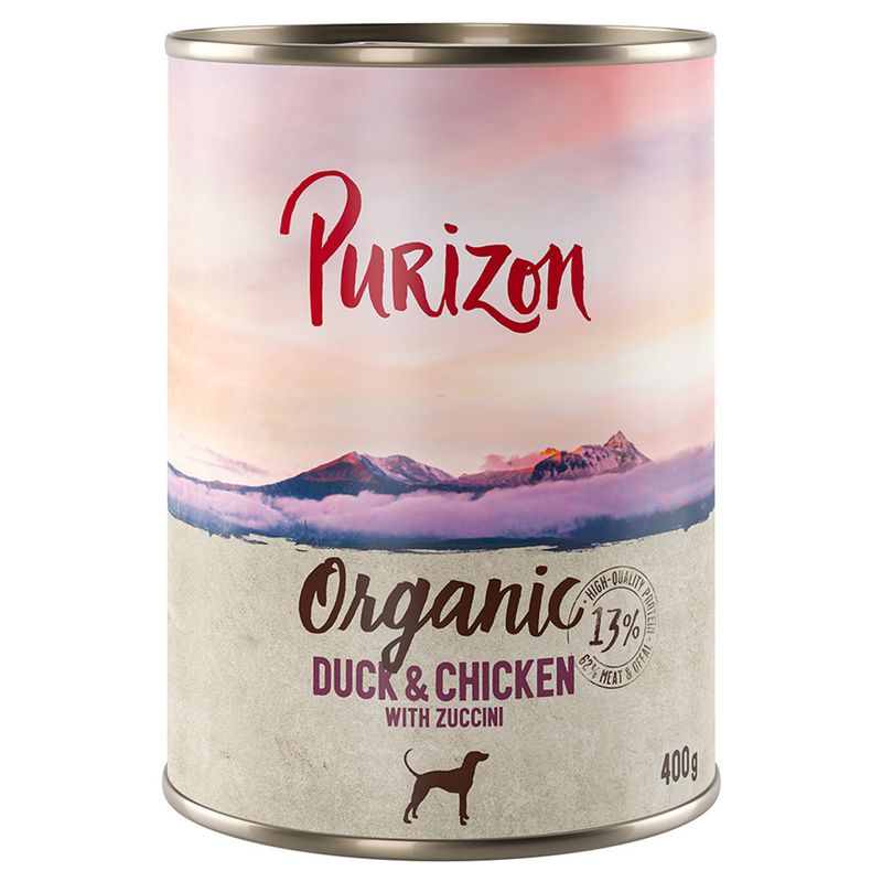 Purizon Organic 6 x 400g Salmon & Chicken with Spinach