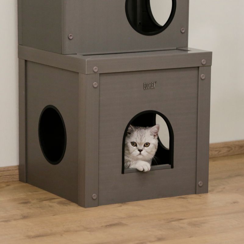 Kerbl Pet ECO Cat Playhouse Alex Grey