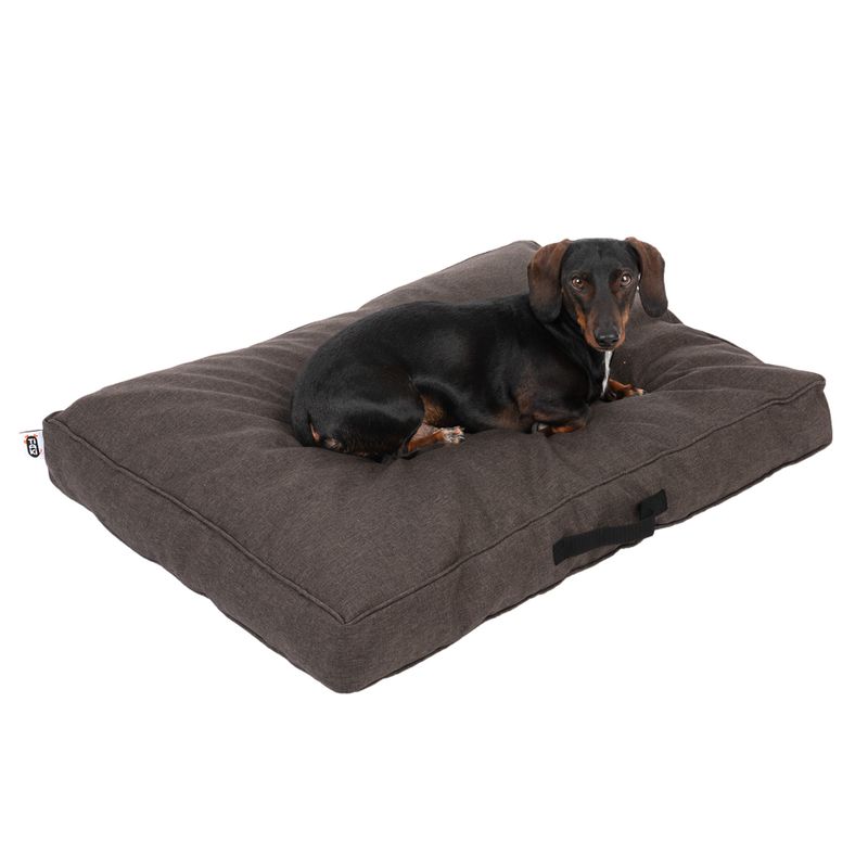 TIAKI Dog Mattress Memory Foam, brown S: L 80 x W 60 x H 17 cm