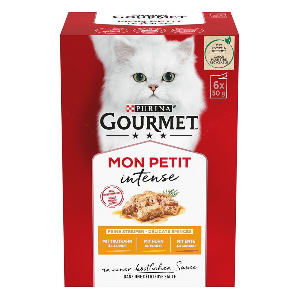 Gourmet Mon Petit 6 x 50g Tuna, Salmon, Trout