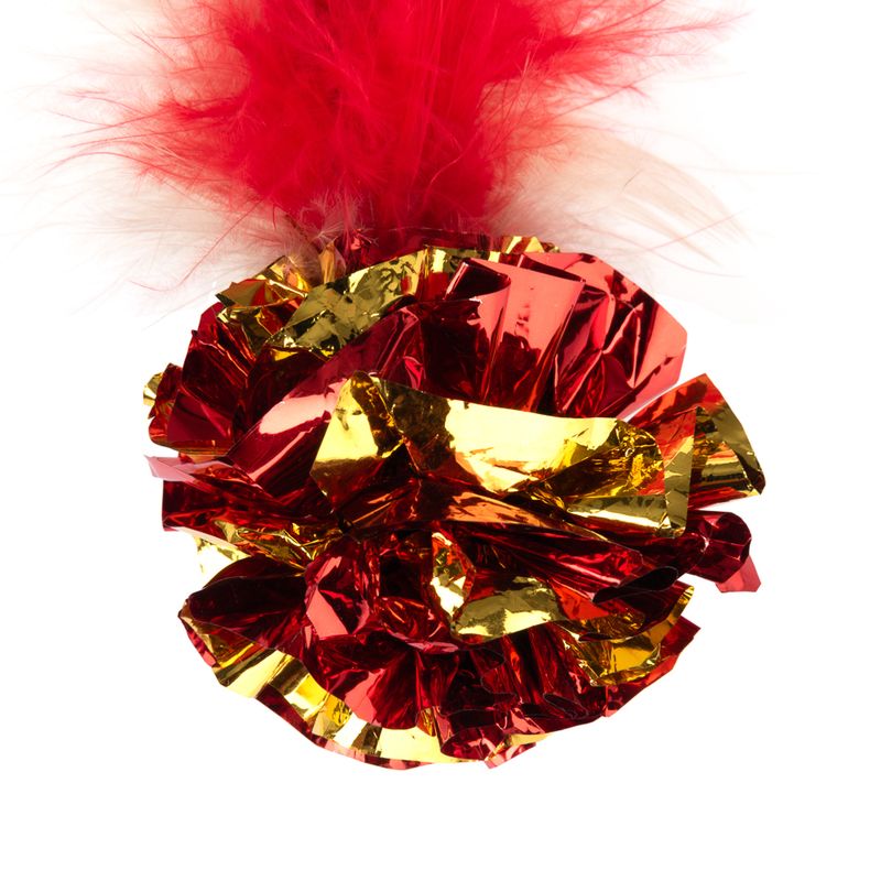 TIAKI Rustling Ball with Feathers Cat Toy 1 Ball