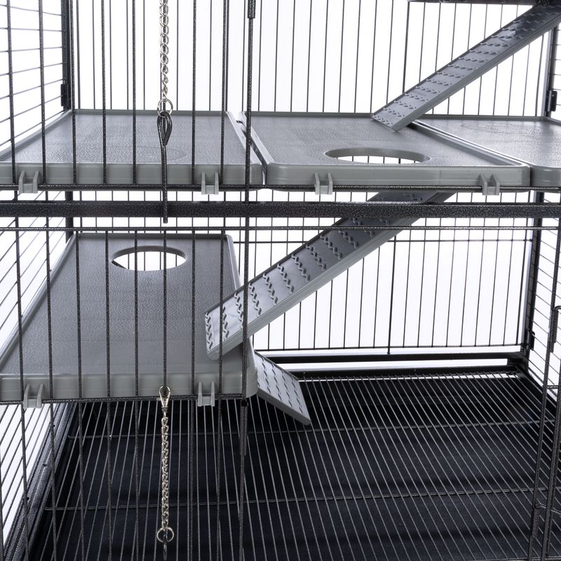 TIAKI Villa Small Pet Cage Main Cage: 79 x 52 x 99.5cm (L x W x H)