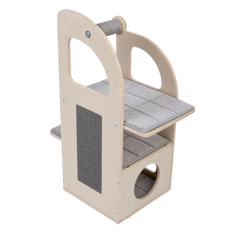 TIAKI Aidan Cat Scratching Tree Light Grey