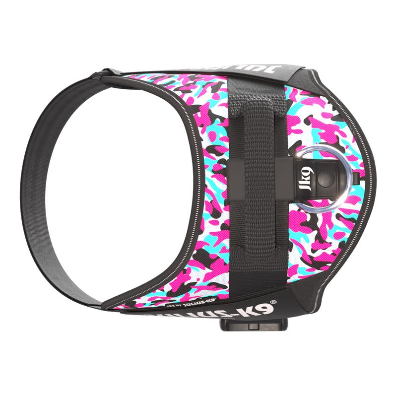 JULIUS-K9 IDC® Power Harness - Pink & Grey Size XS