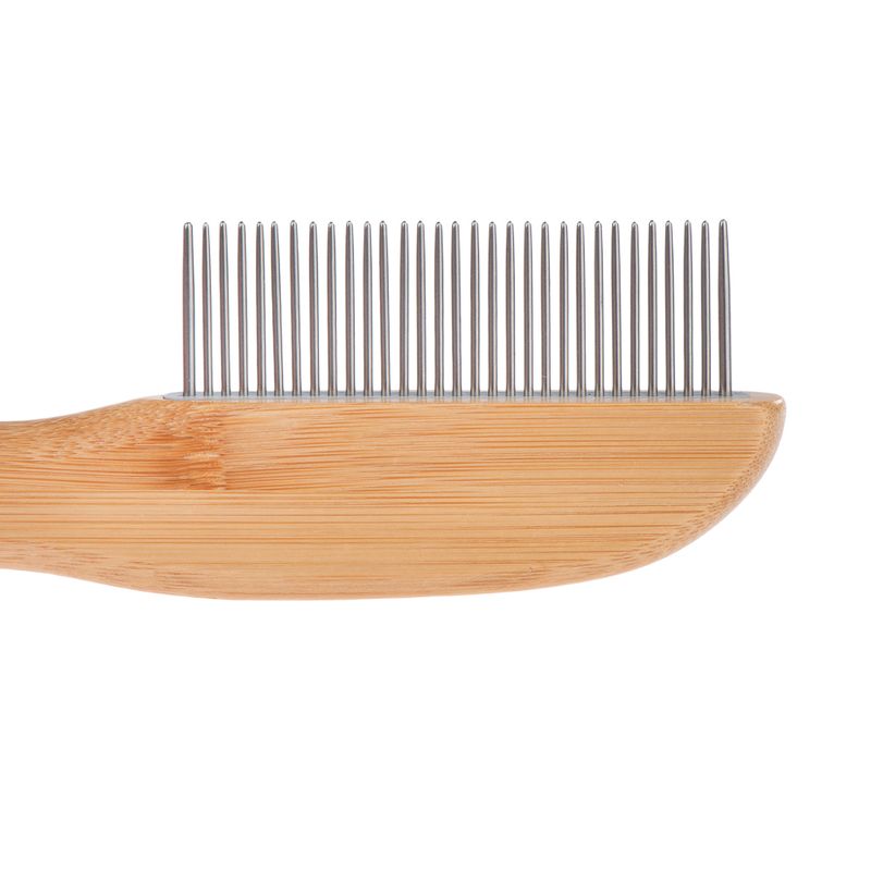kooa Bamboo Comb with Rotating Pins 21.5 x 5.5cm (L x W)