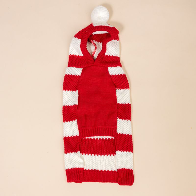 TIAKI Red Striped Jumper for Dogs Size M: approx. 30.5cm Back Length