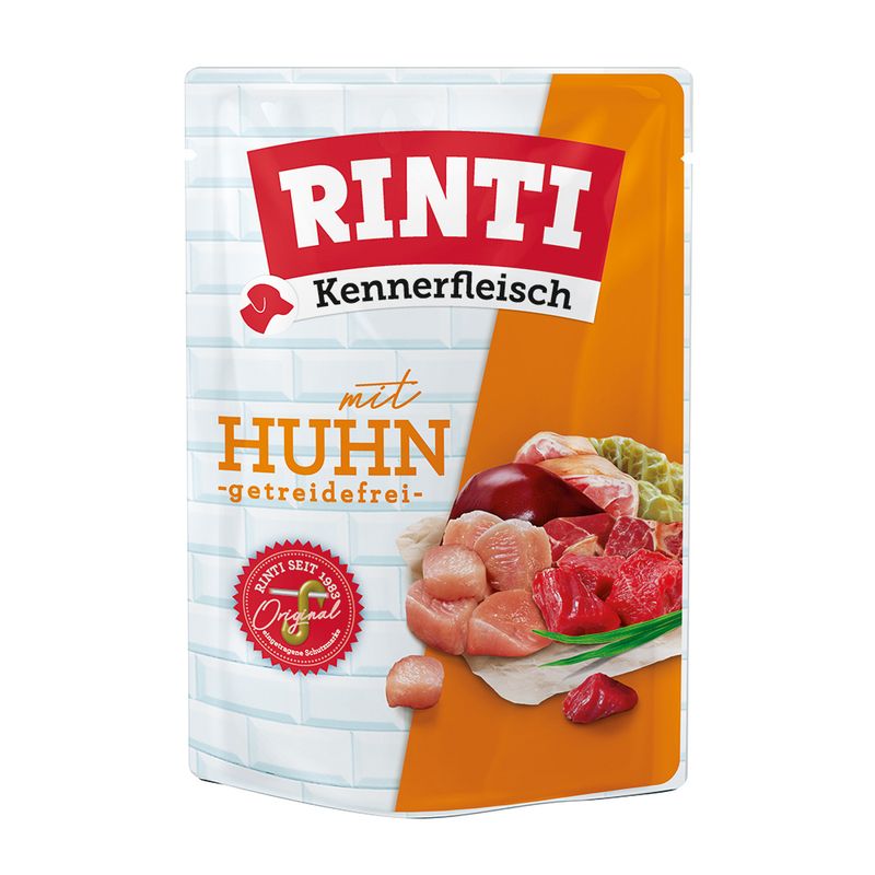 RINTI Kennerfleisch Pouches 10 x 400g Beef