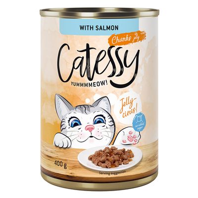 Catessy Chunks in Gravy or Jelly Saver Pack 24 x 400g Chicken in Jelly