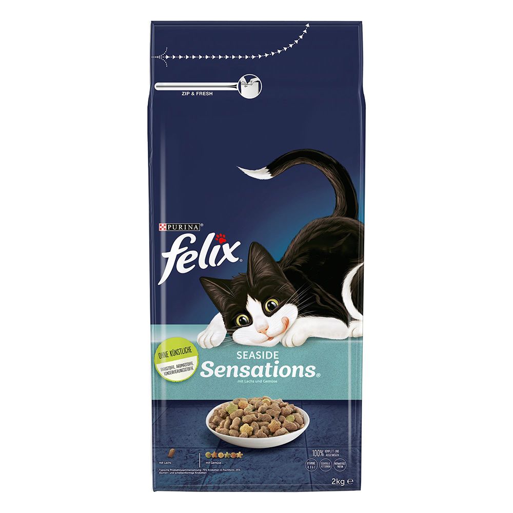 Felix Ocean Sensations Dry Cat Food with Salmon 2kg
