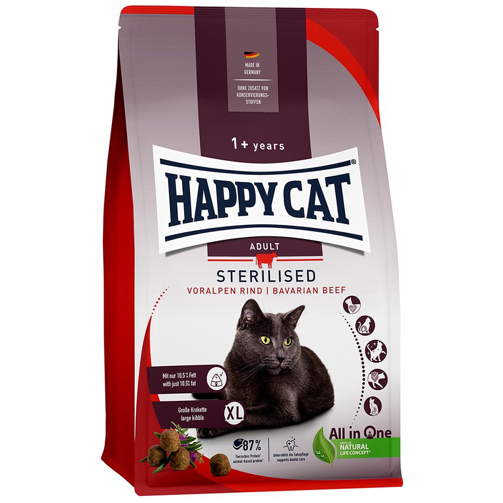 Happy Cat Sterilised Bavarian Beef 1.3kg