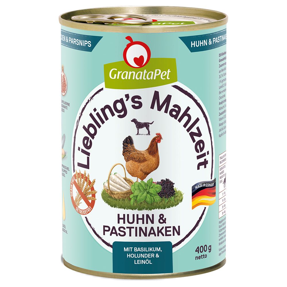 GranataPet Liebling's meal time 6 x 400 g Angus beef & squash