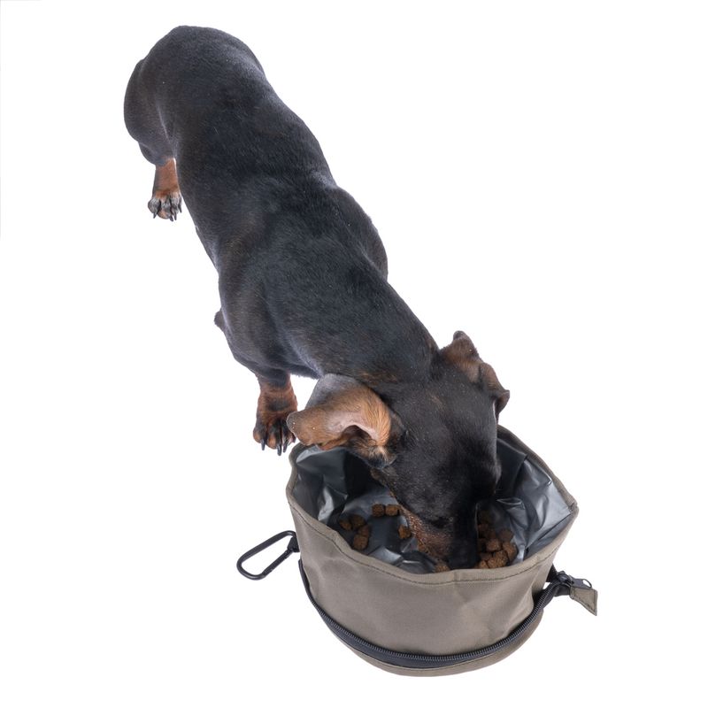 Nomad Tales Spirit Portable Fabric Dog Bowl 2.5l, approx. diameter 20 x (H) 11.5 cm
