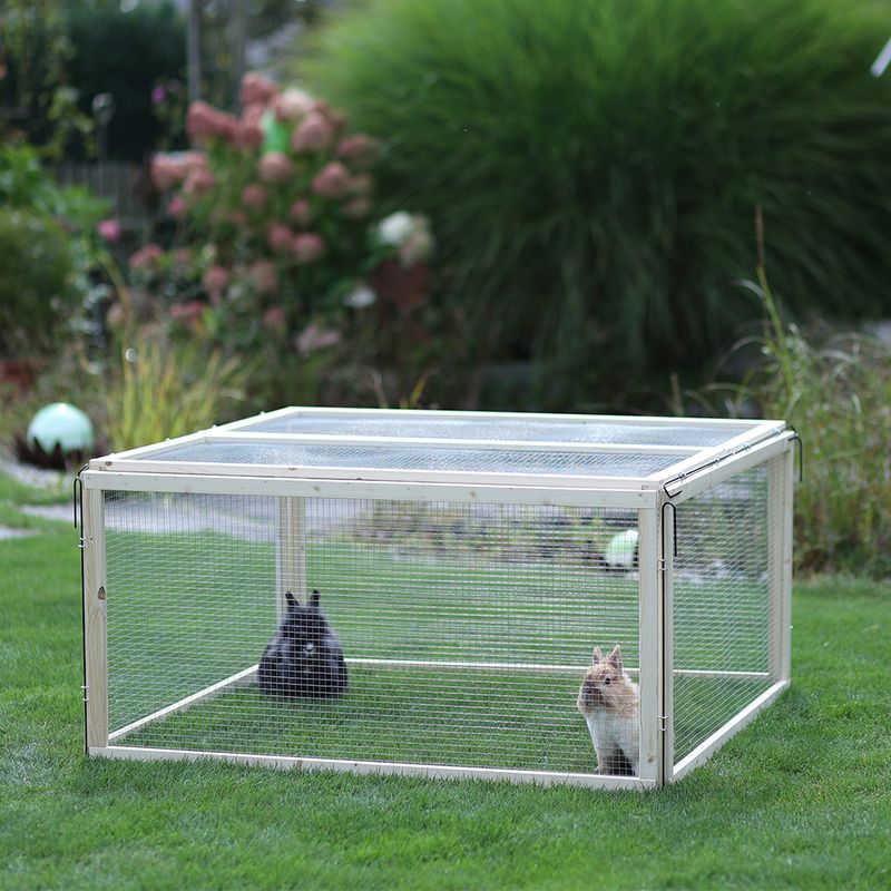 Kerbl Pet VARIO Outdoor Enclosure with Mesh 120 x 120 x 59cm (L x W x H), 6 elements