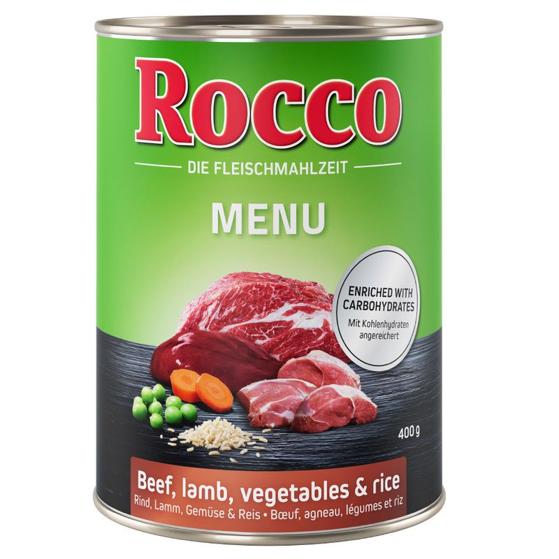 Rocco Menu Saver Pack 24 x 400g Beef, Vegetables & Rice