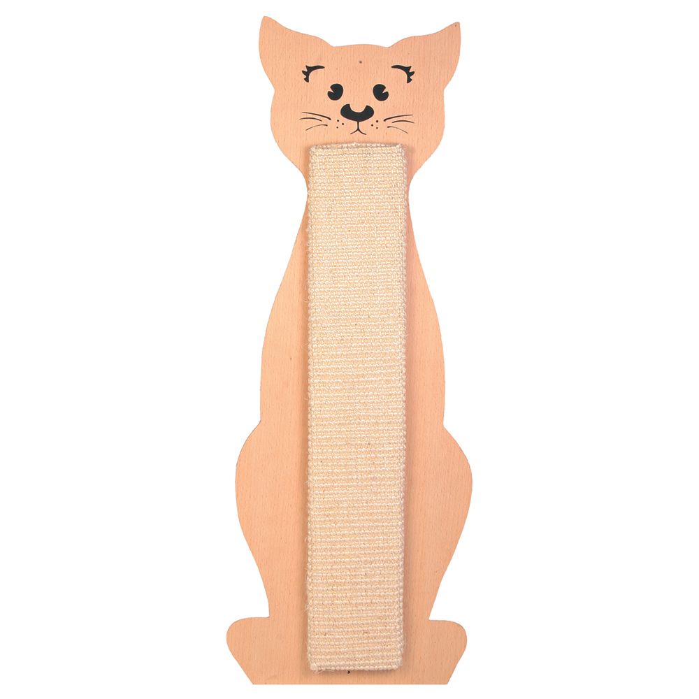 Trixie Cat-Shaped Scratching Board Beige / natural