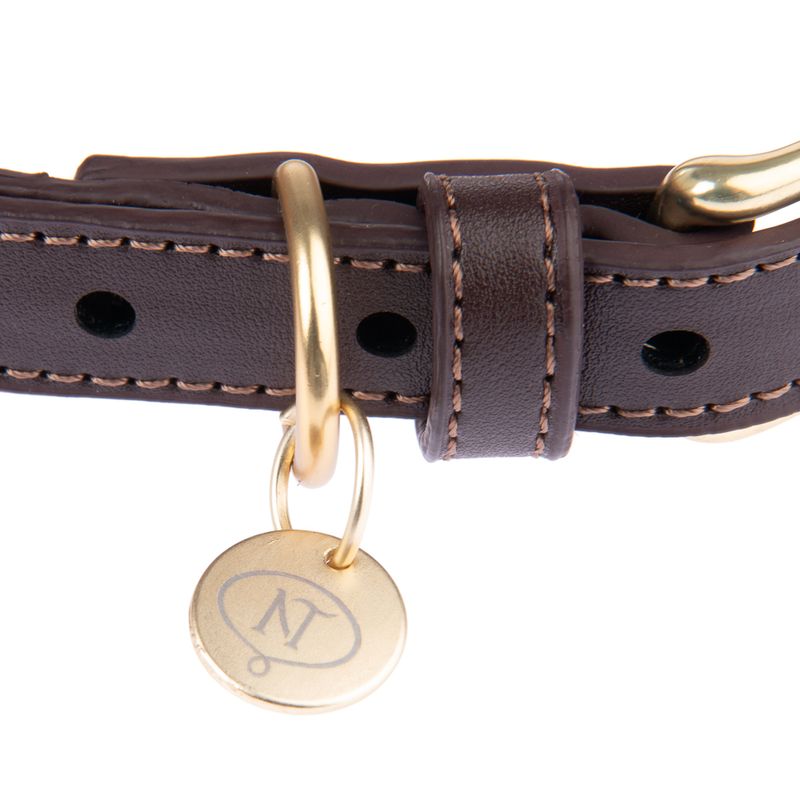 Nomad Tales Bloom Collar, caramel Size M: 40 - 46 neck circumference, W 32 mm