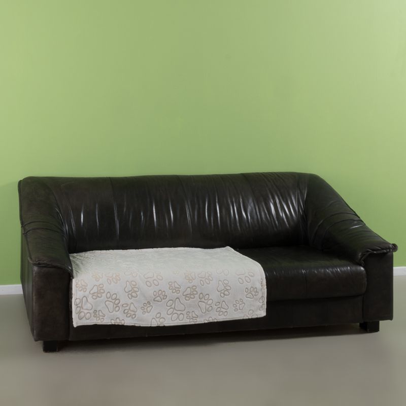 Smartpet microfibre blanket Pawzzz 100 x 75cm (L x W) (Cream/Beige)