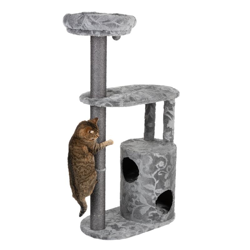 Royal Silver Cat Tree Grey / Floral
