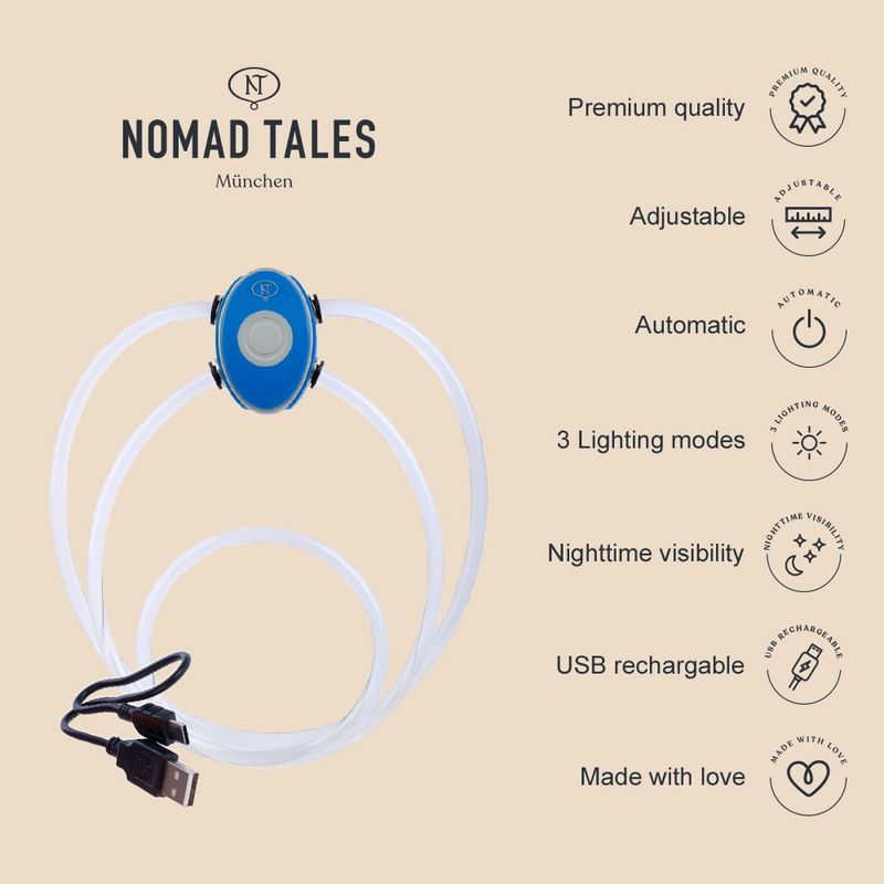 Nomad Tales Spirit USB LED Harness One Size: 90cm (max. Chest Circumference)