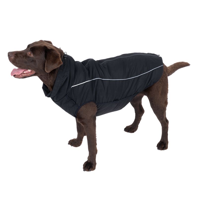 TIAKI Arkon Dog Coat with Harness - Black approx. 30cm Back Length