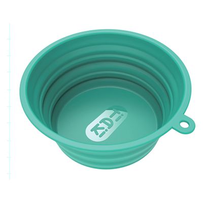 TIAKI Turquoise Silicone Travel Bowl 500ml