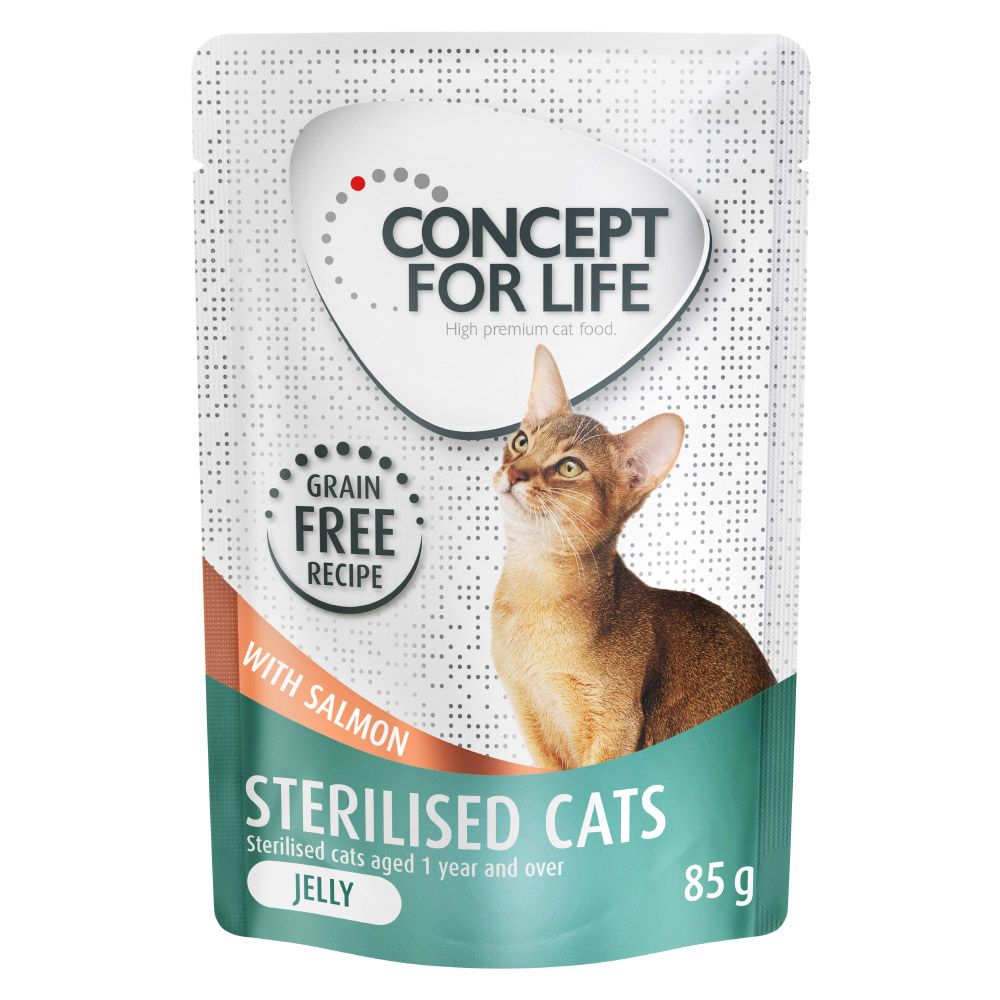 Concept for Life Sterilised Cats Salmon Grain-Free - in Jelly 12 x 85g