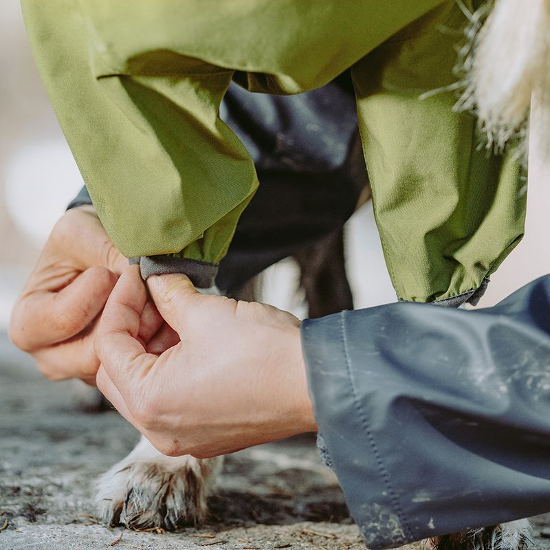 Hurtta Bare Rain Overalls Pine approx. 35cm Back Length