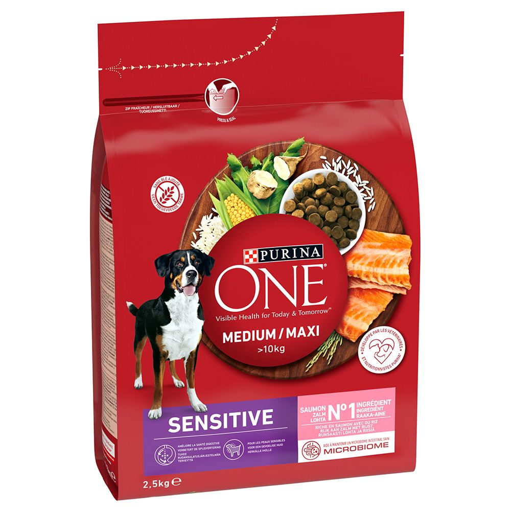 PURINA ONE Medium/Maxi Sensitive Salmon 2.5kg