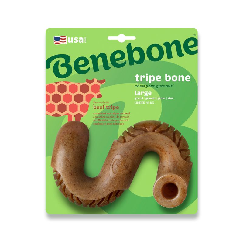 Benebone Tripe Bone Small: approx. 1.5 x 7cm (L x W)