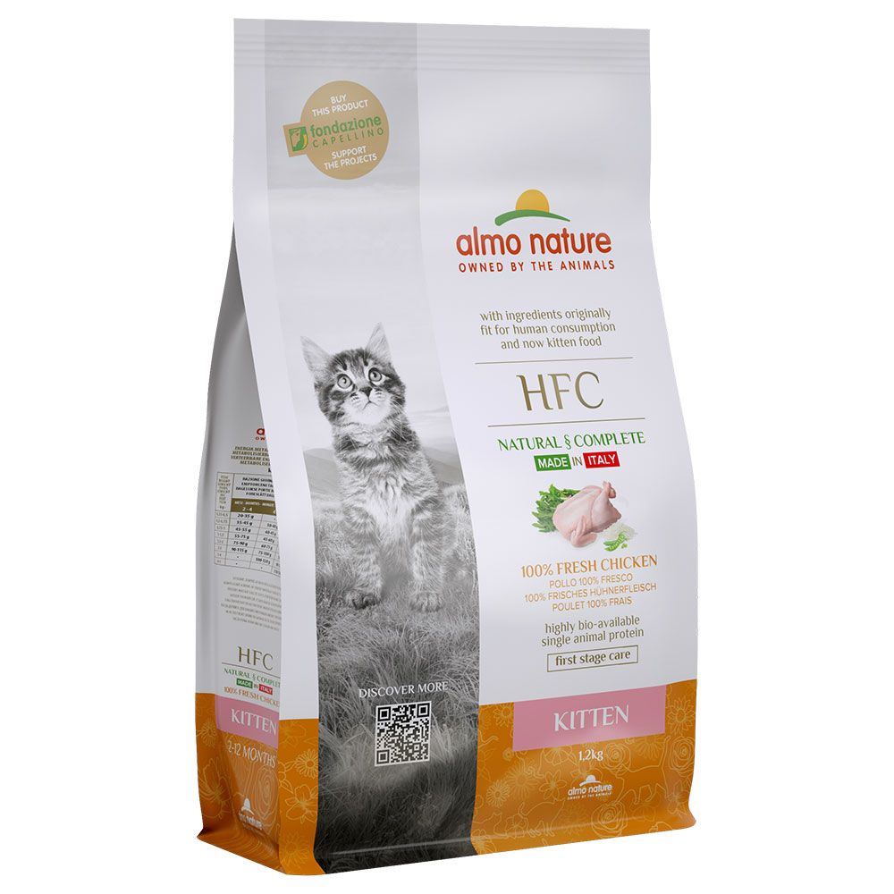 Almo Nature HFC Kitten Chicken Economy Pack: 2 x 1.2kg