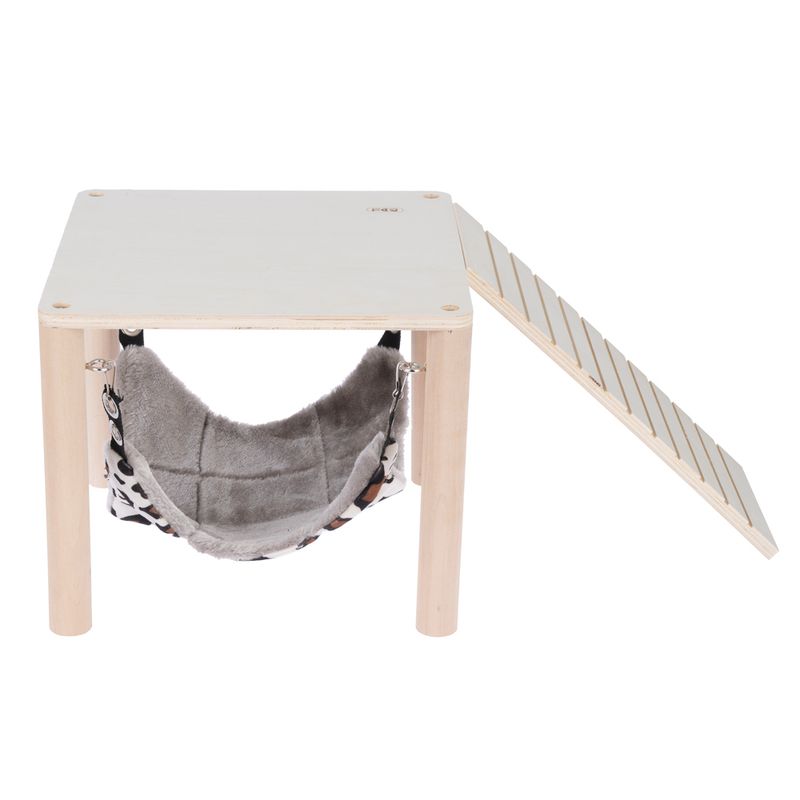 TIAKI Small Animal Platform with Hammock 49.5 x 28.5 x 23cm (L x W x H)