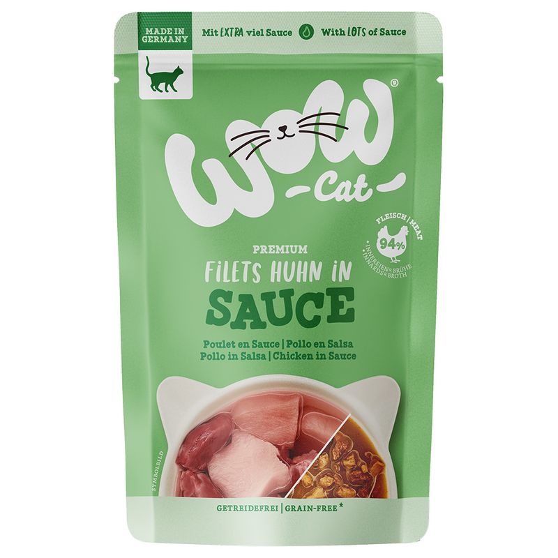 WOW Cat Fillets in Sauce Saver Pack 24 x 85g Mixed Pack (3 Varieties)