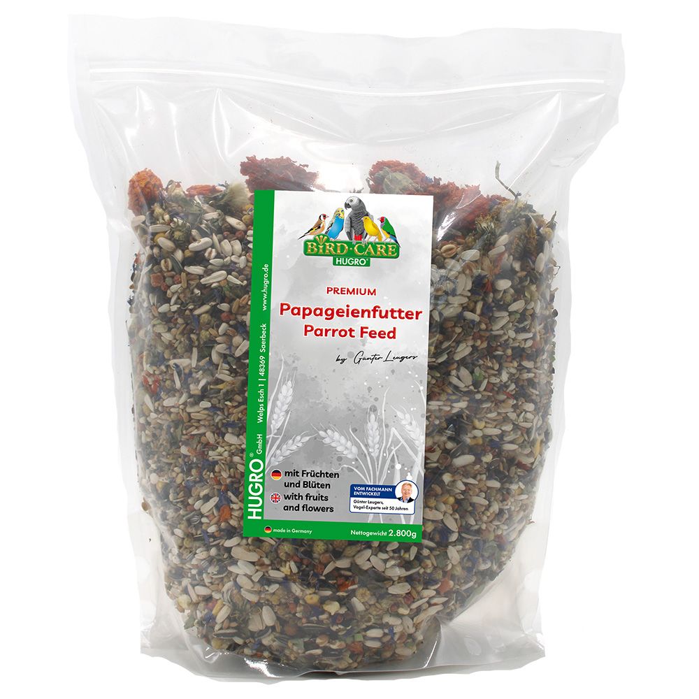 Hugro Parrot Food with Fruit and Blossom 2.8kg