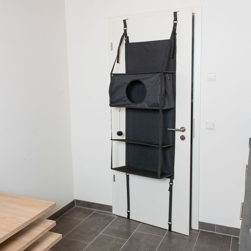 zooplus Basics Door Cat Tree Black