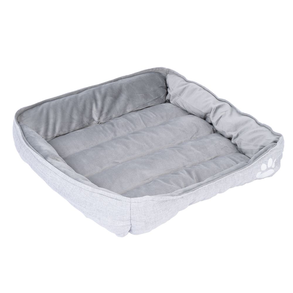 TIAKI Basic Cuddle Bed - Grey Size S: 50 x 45 x 12 cm (L x W x H)