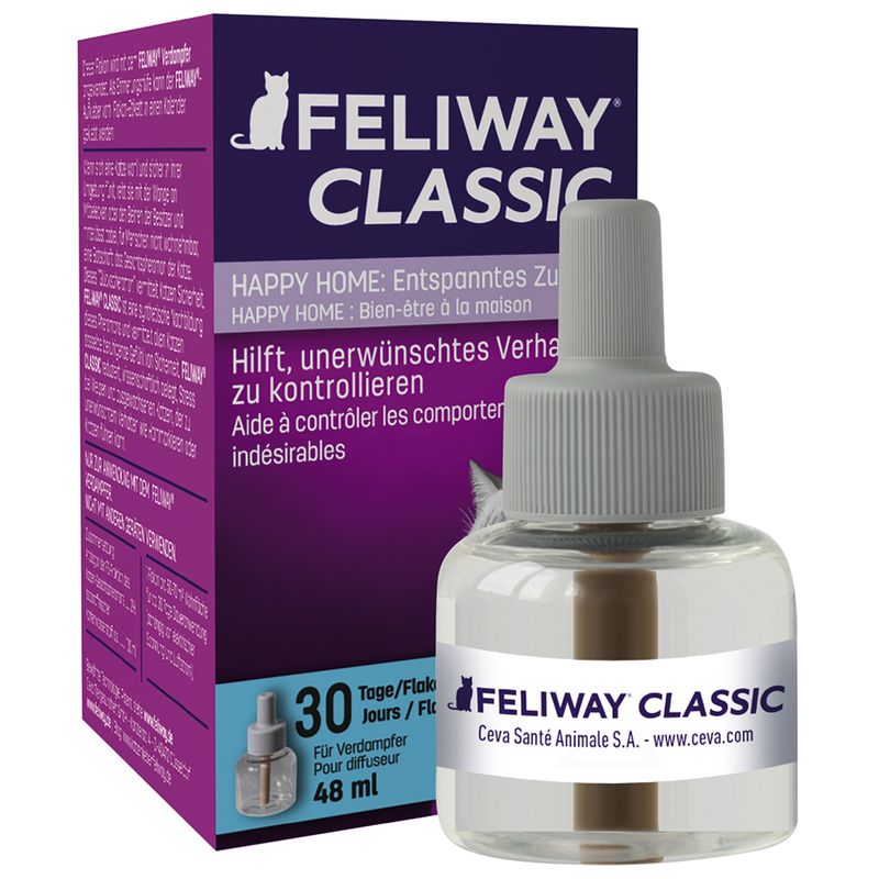 Feliway Diffuser Economy Pack: 3 x 48ml Refill Bottles (Diffuser not included)