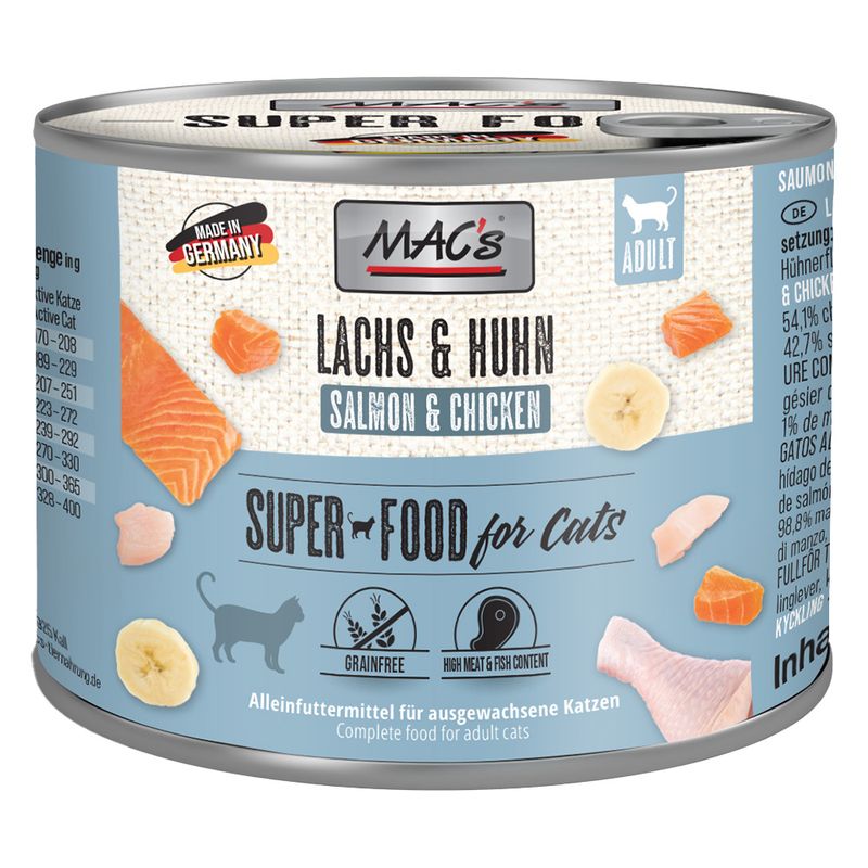 MAC's Cat 6 x 200g Poultry, Beef & Cranberry