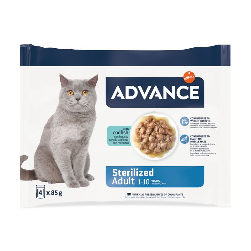 Advance Feline Sterilised Cod 12 x 85g