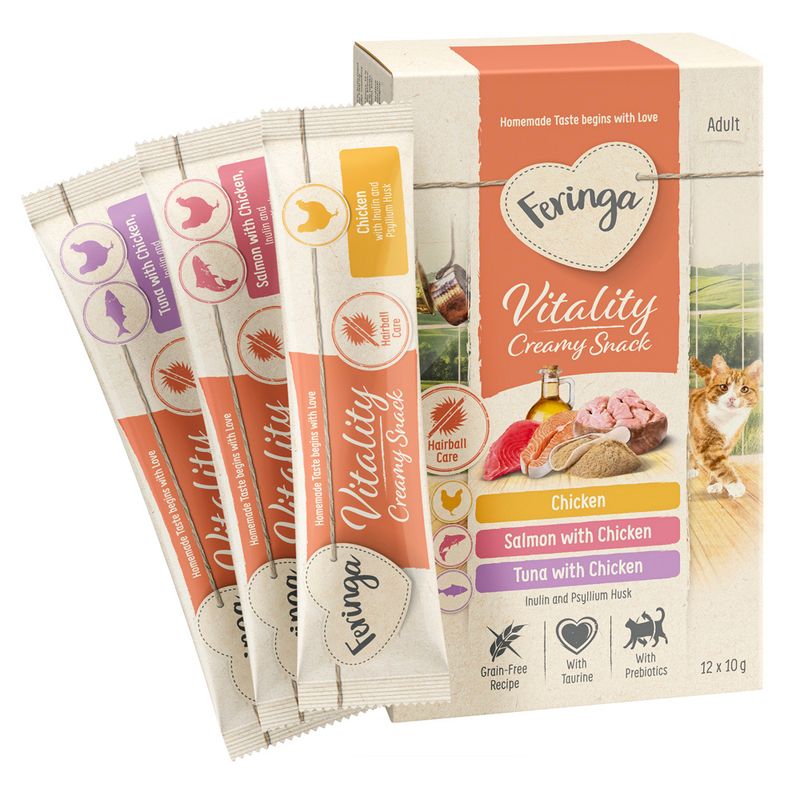 Feringa Vitality Creamy Snacks Chicken (12 x 10g)