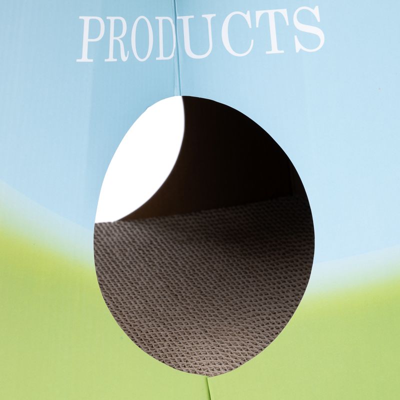 TIAKI Milk Carton Cat Cave & Scratching Furniture 33 x 31 x 55 cm (L x W x H)