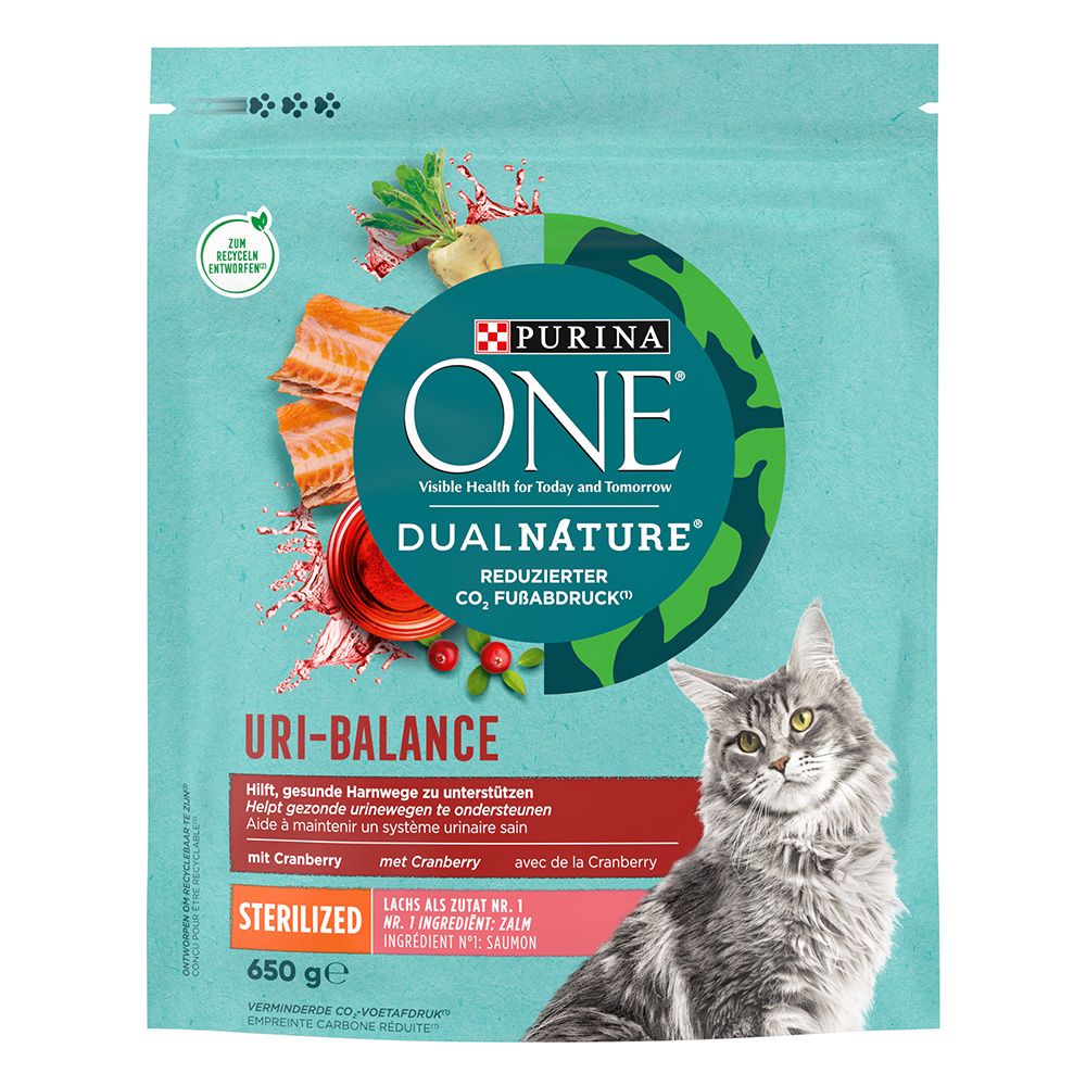 PURINA ONE Dual Nature Sterilised - Salmon & Cranberries 650g