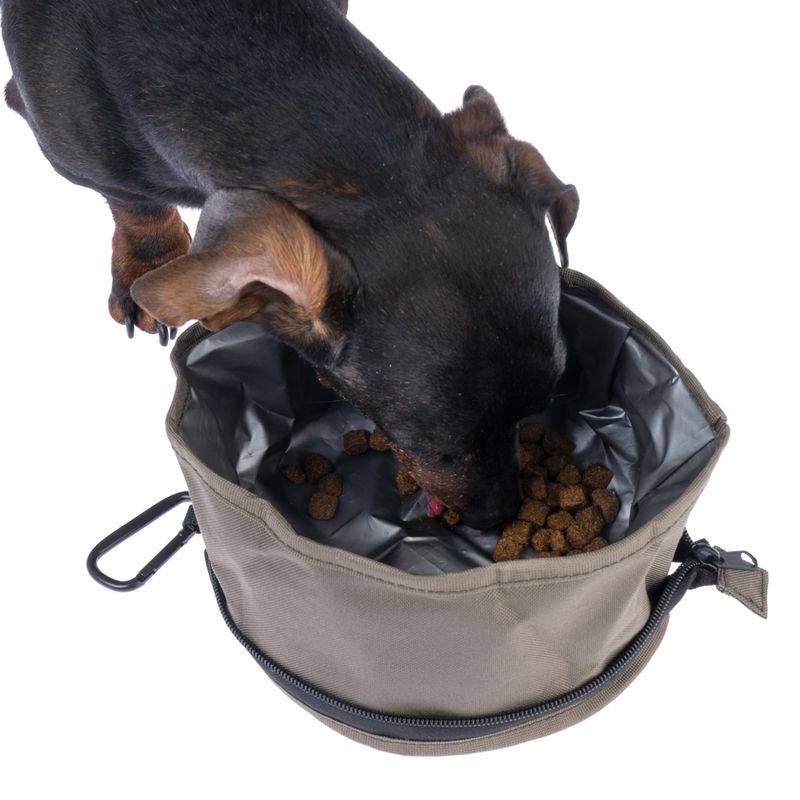Nomad Tales Spirit Portable Fabric Dog Bowl 2.5l, approx. diameter 20 x (H) 11.5 cm