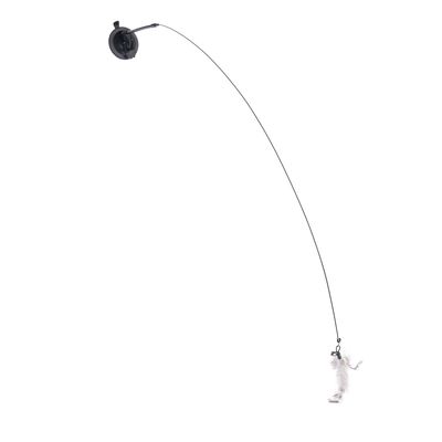 zooplus Basics 4-in-1 Interactive Cat Toy Dangler (95cm), 4 Attachments (each 15cm)