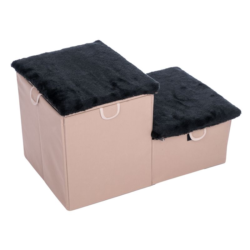 TIAKI Folding Pet Staircase with 2 Steps 62 x 39 x 35.5cm (L x W x H)