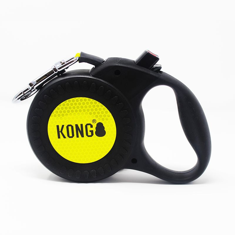 KONG Reflect Dog Lead - Black M: up to 30kg, length approx. 5m